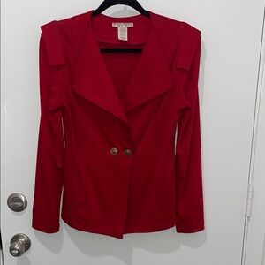 Size medium Red Women's Blazer Jacket